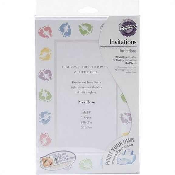 Wilton Baby Shower Invitation Kit, 1 Ct