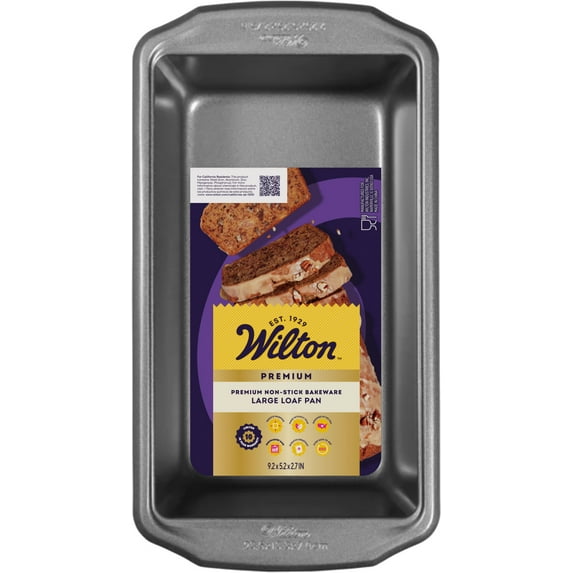 Wilton Premium Non-Stick Baking Bread Loaf Pan 9x5 Meatloaf & Banana Bread, Packaging May Vary