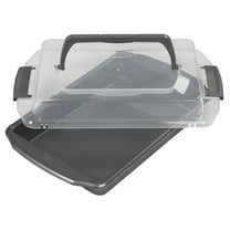 Wilton Bake It Better Steel Non-Stick Oblong Cake Pan with Lid 13 x 9-inch Rectangular Baking Pan