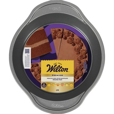 Wilton Bake It Better Non-Stick 6-Inch Round Cake Pan 6X2 Baking Pan