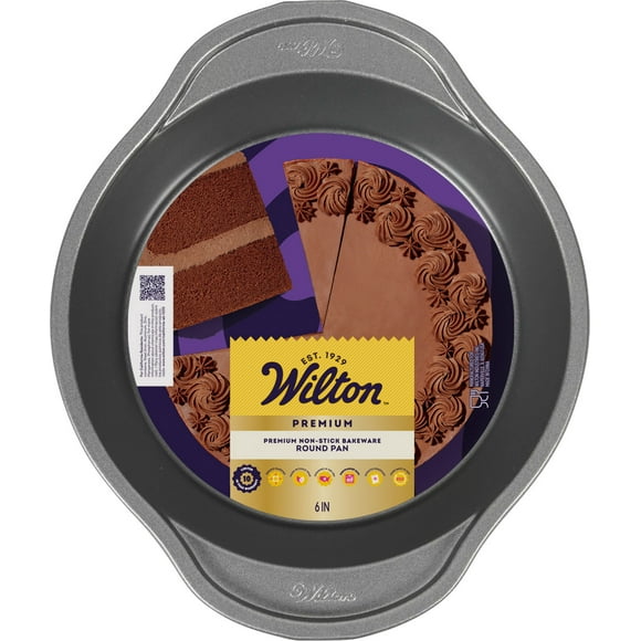 Wilton Premium Non-Stick 6-Inch Round Cake Pan 6X2 Baking Pan