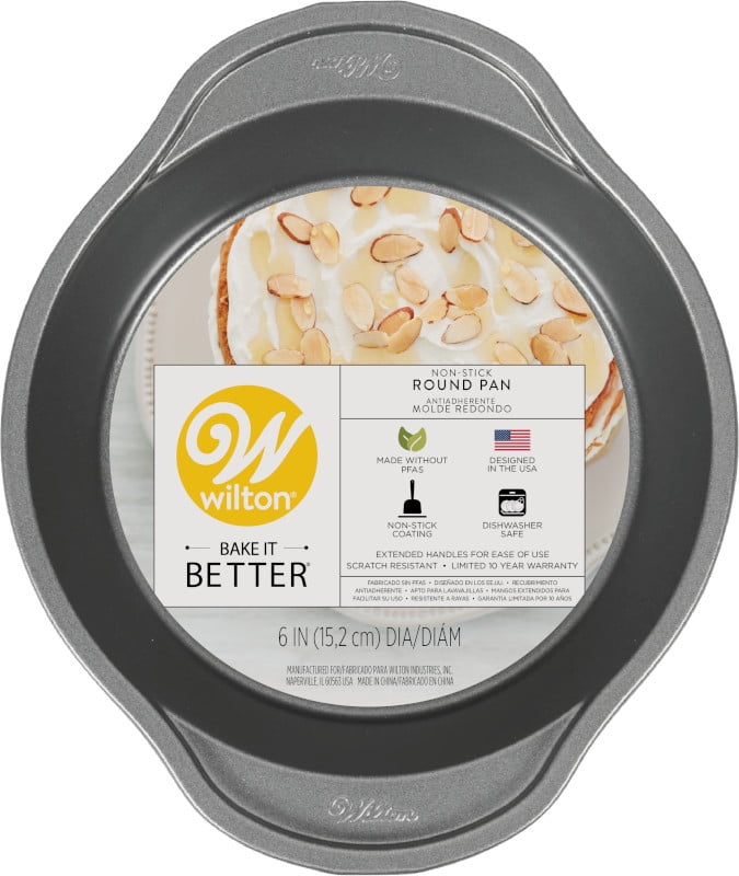 Wilton 6-Inch Non-Stick Steel Round Cake Pan