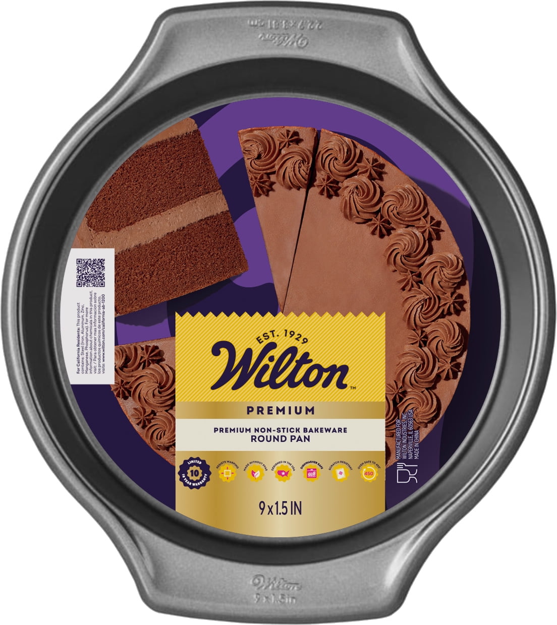 Wilton Premium Non-Stick 9-Inch Round Cake Pan 9x2 Baking Pan, Packaging May Vary - Walmart.com