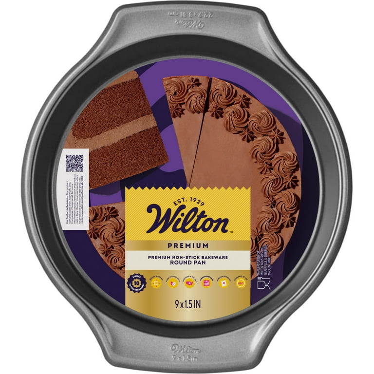 Wilton Premium Non-Stick 9-Inch Round Cake Pan 9x2 Baking Pan