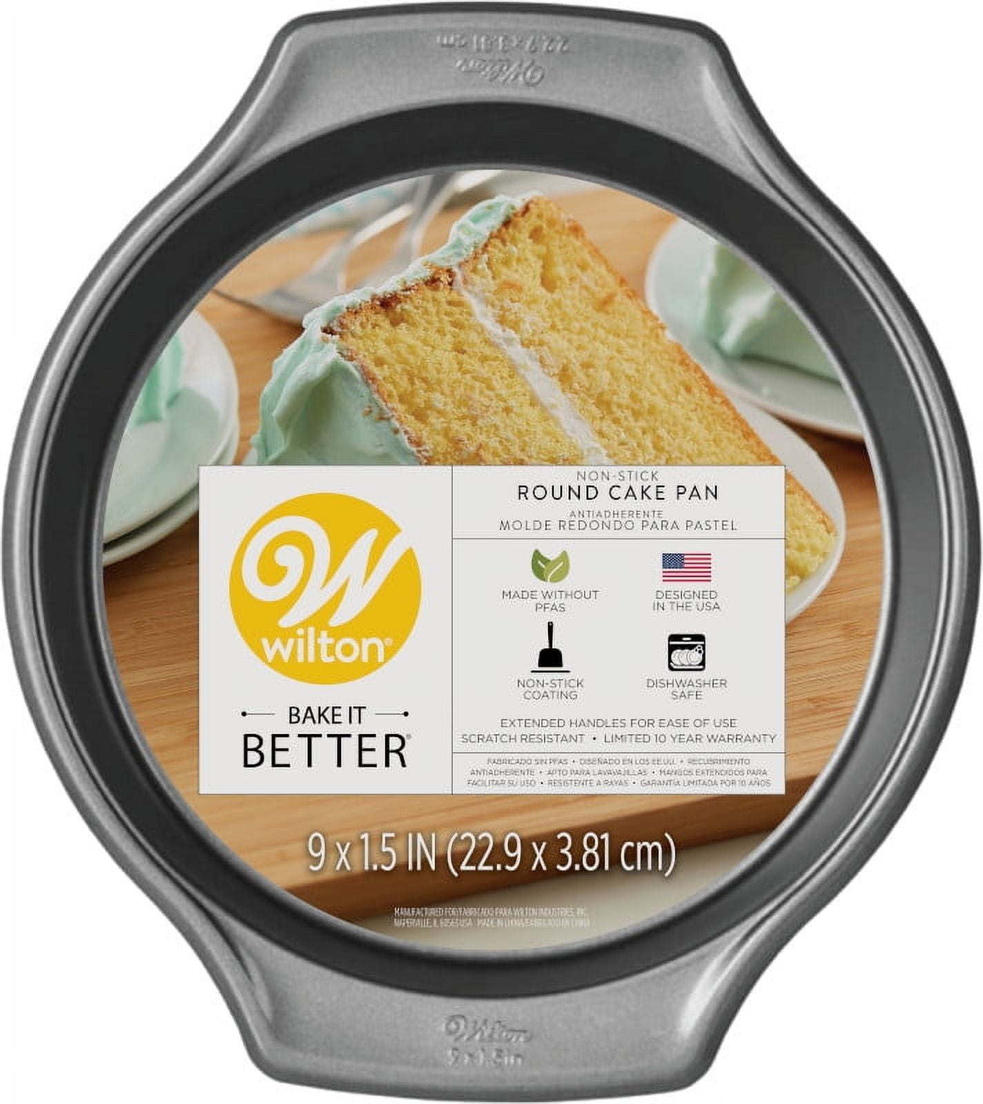 Wilton 9-Inch Non-Stick Round Steel Cake Pan