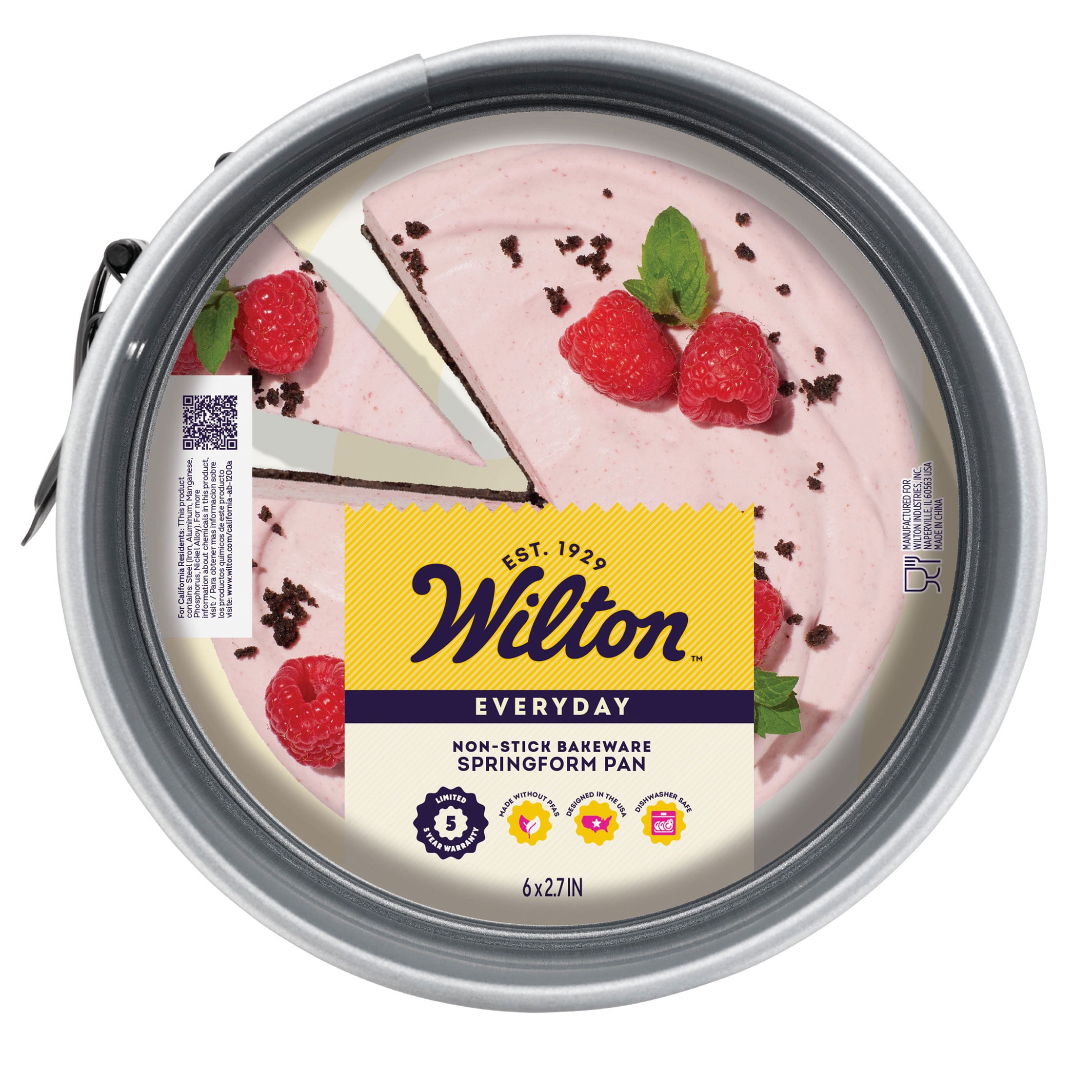 Wilton Everyday 6-Inch Non-Stick Springform Pan for Cheesecake or Deep-Dish Pizzas, Packaging May Vary - Walmart.com