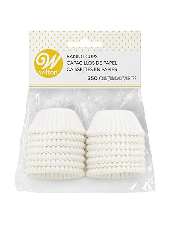 Wilton Baking Cups, Mini, White, 350-Count
