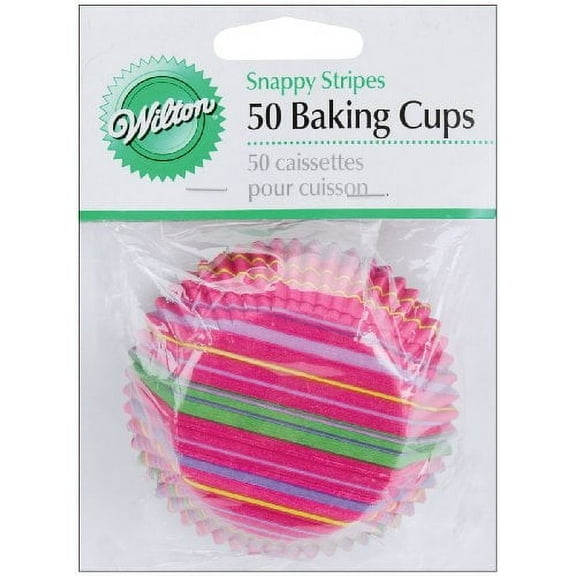 Wilton Baking Cups-Snappy Stripes