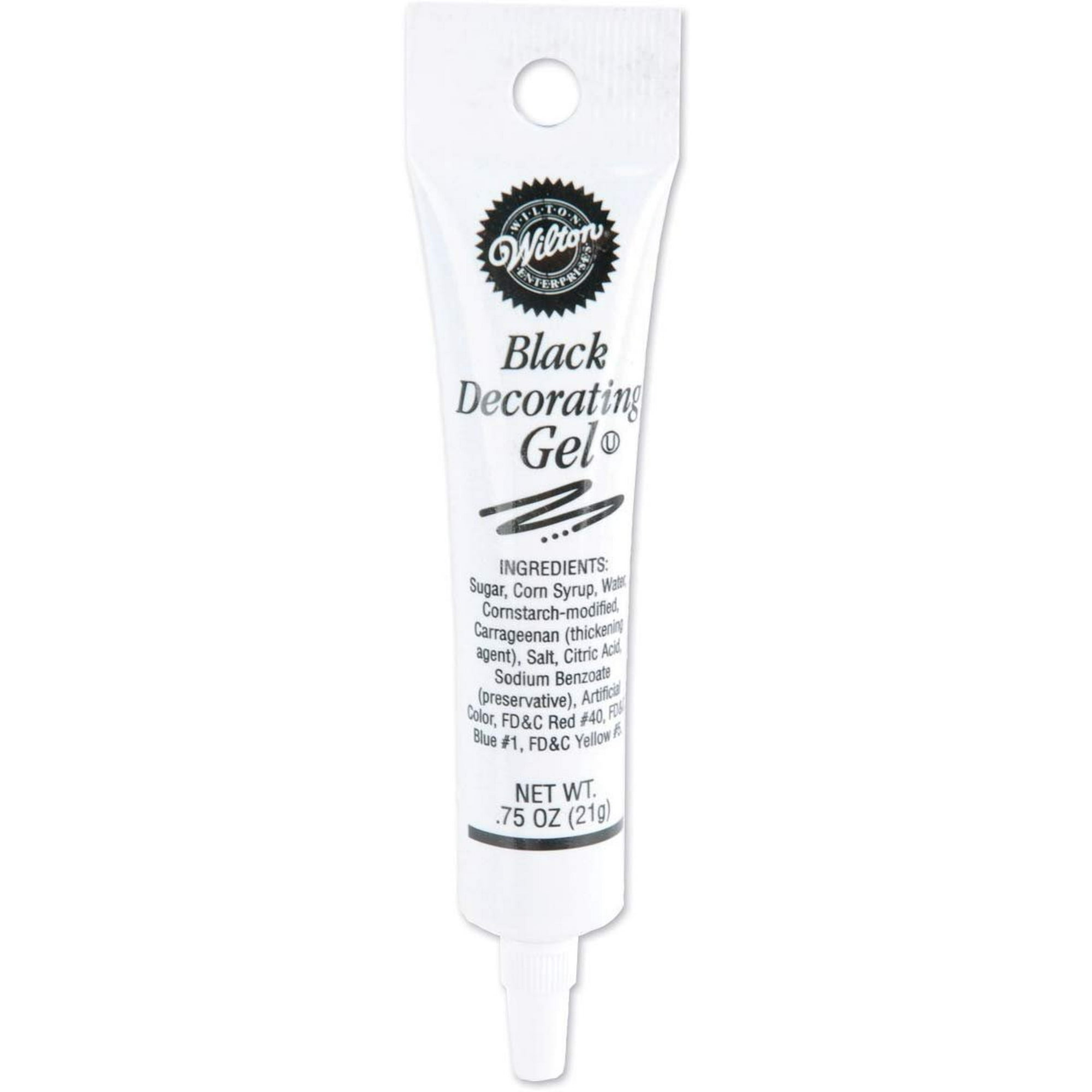 Wilton Black Gel Tube, 0.75 Oz. - Walmart.com