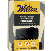 Wilton Black Vanilla-Flavored Fondant for Cake Decorating 23.9 oz Packaging May Vary