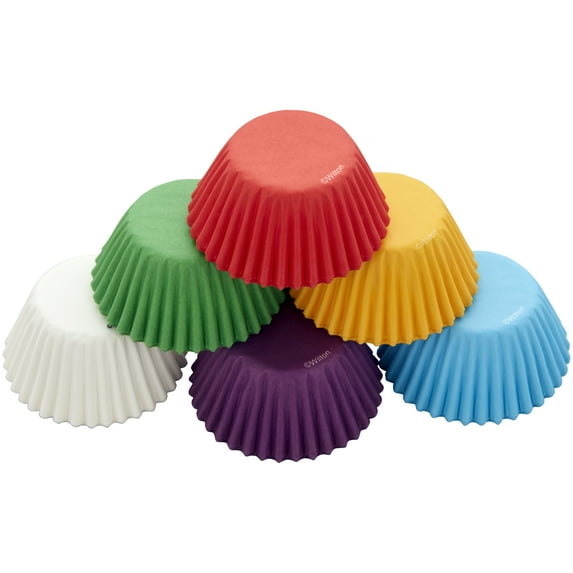 Wilton Bold Tones Mini Cupcake Liners, 150-Count, Assorted Colors