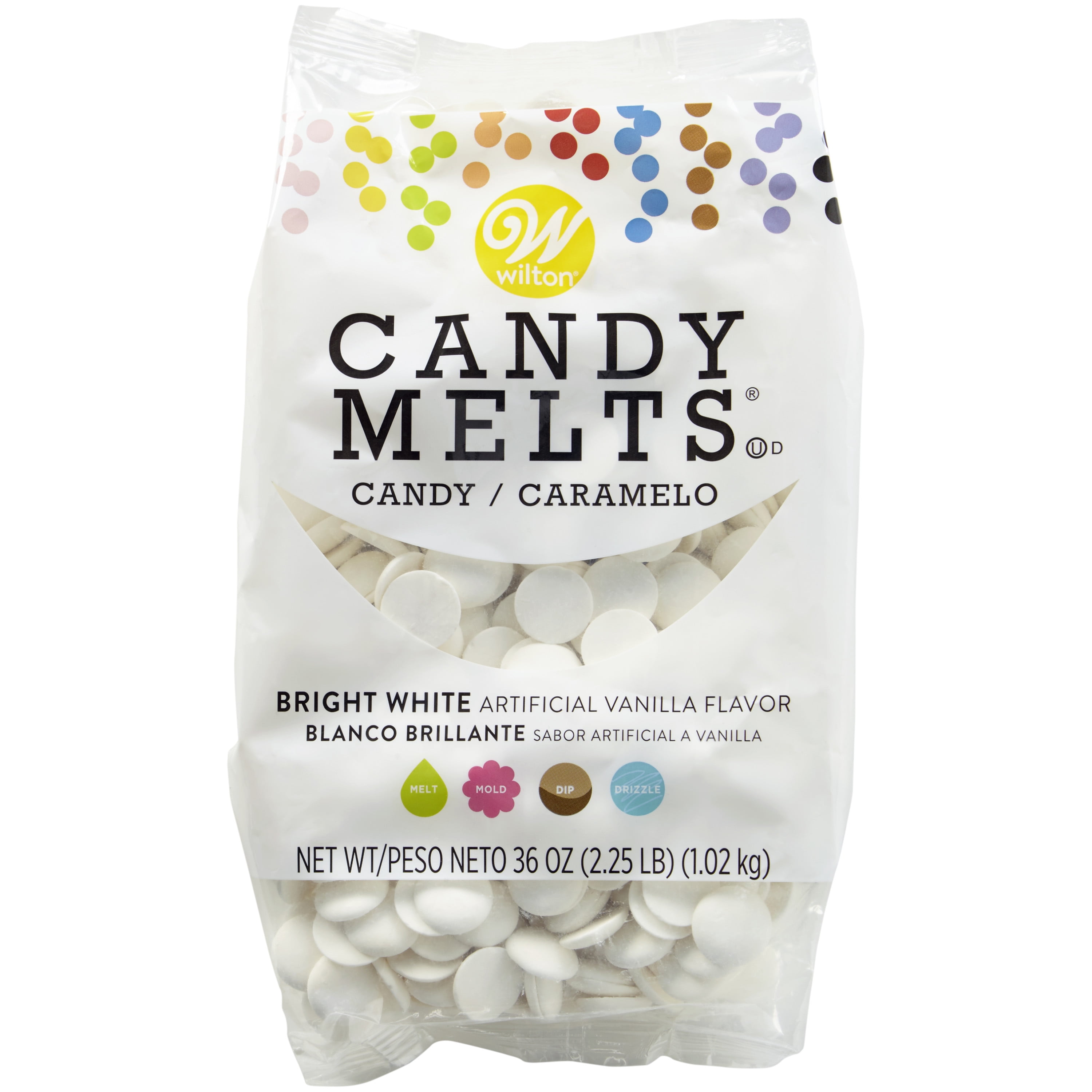 Wilton Bright White Candy Melts Candy, 36 oz