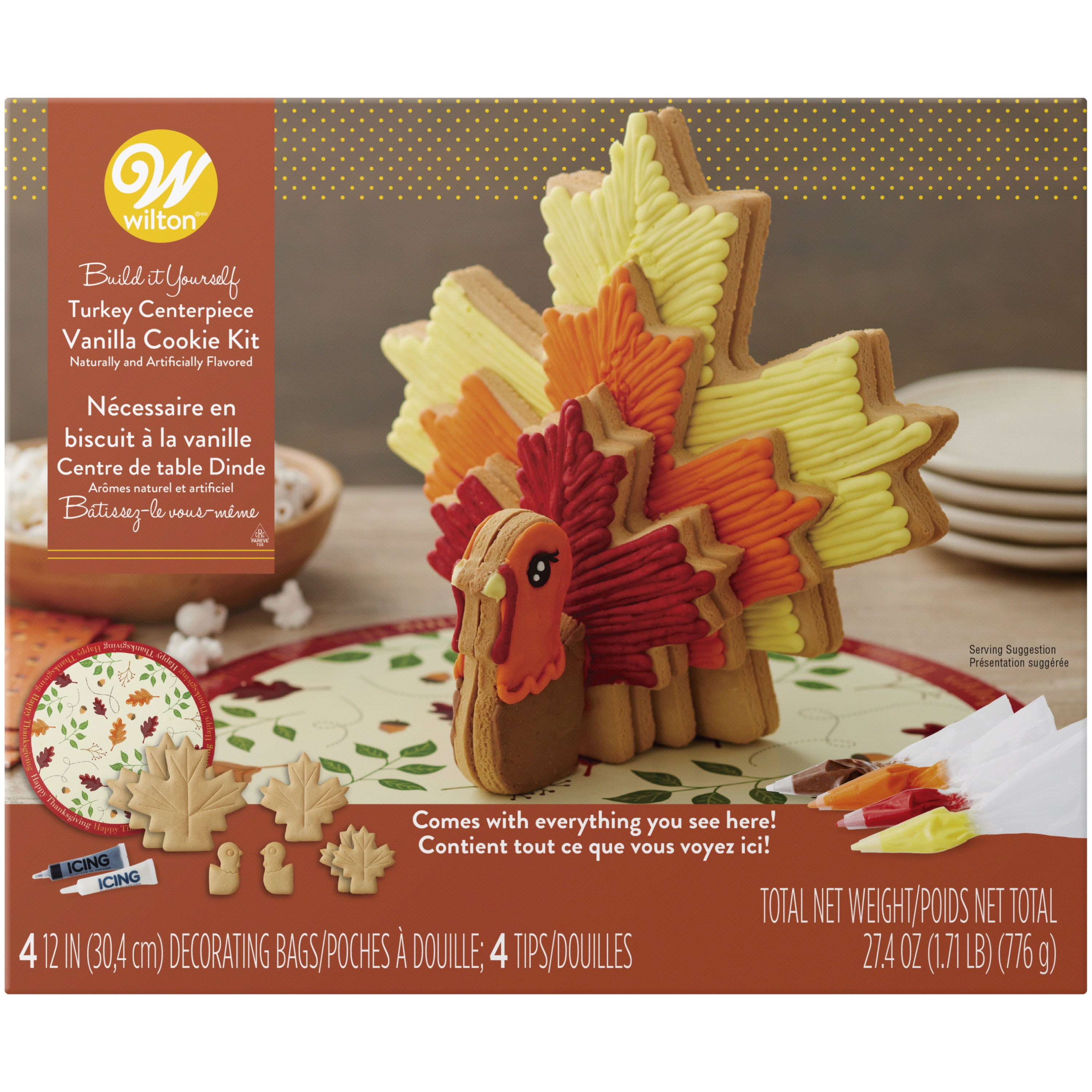 Wilton Build It Yourself Turkey Cookie Decorating Kit