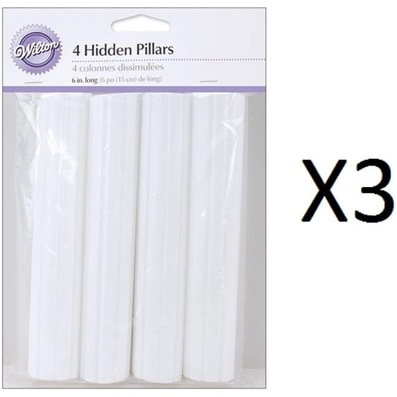 Wilton Bulk Buy Hidden Pillar 4 pack 6 inch W303-8 3-Pack