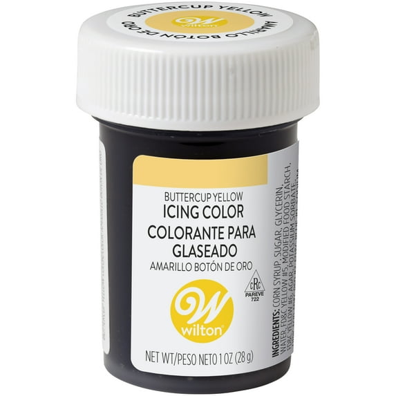 Wilton Buttercup Yellow Food Coloring Edible Gel for Baking & Cake Decorating No Taste 1 oz.