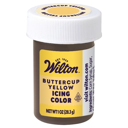 Wilton Buttercup Yellow Food Coloring Edible Gel for Baking & Cake Decorating No Taste 1 oz.