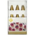 Wilton Cake Decorating Set W Piping Tips 17 Per Pkg Navy Blue and Gold