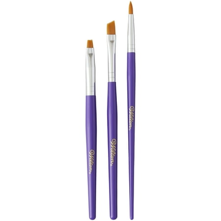 Wilton Cake and Cookie Decorating Brush Set, 3-Piece, Assorted Colors and Shapes price history and forecast - Wilton 191000320