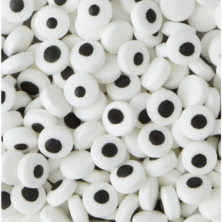 Wilton Candy Eyeballs for Frosted Treats, Contains Candy Sprinkles, Black and White, 0.88 oz