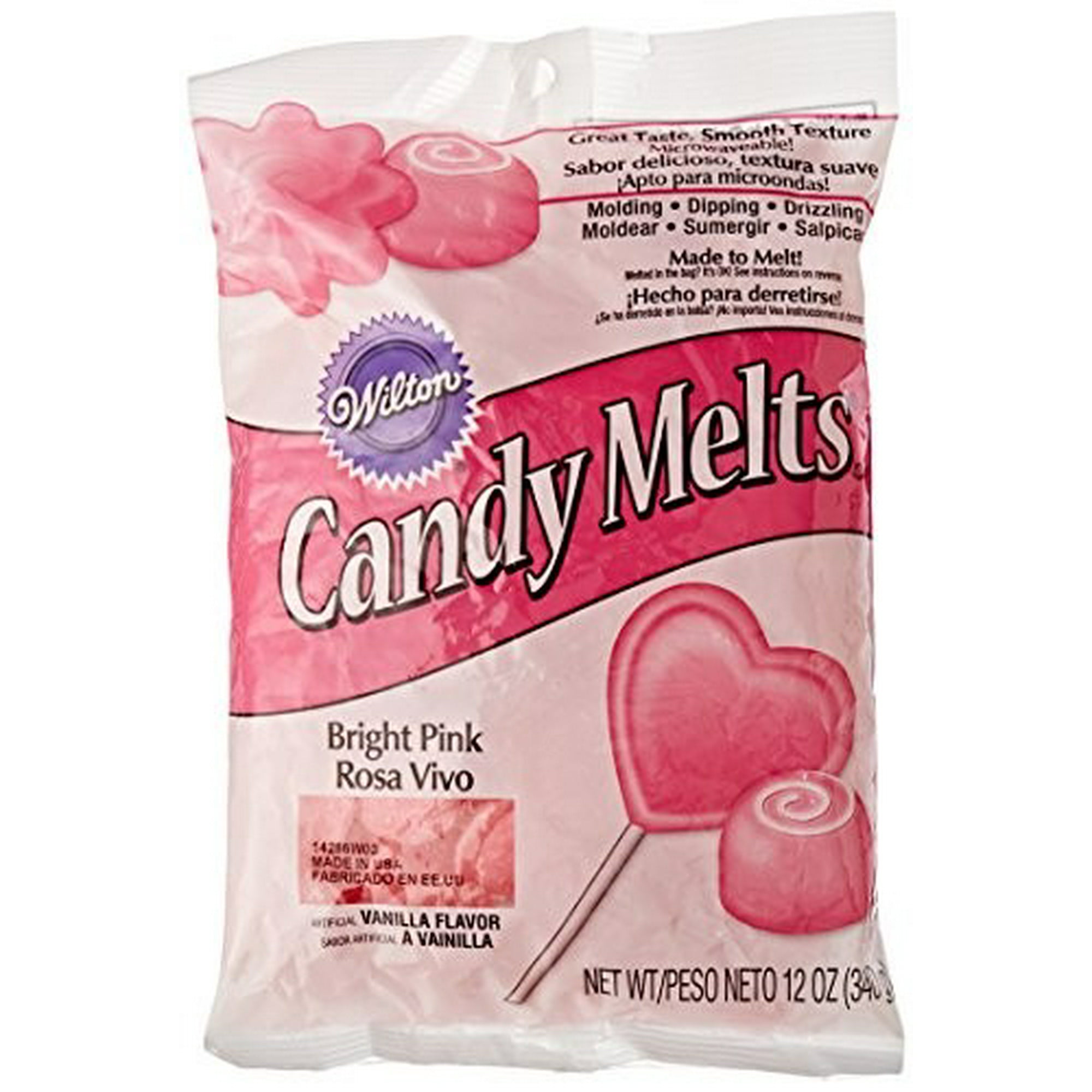 Wilton Pink Candy Melts Candy, 12 oz. 