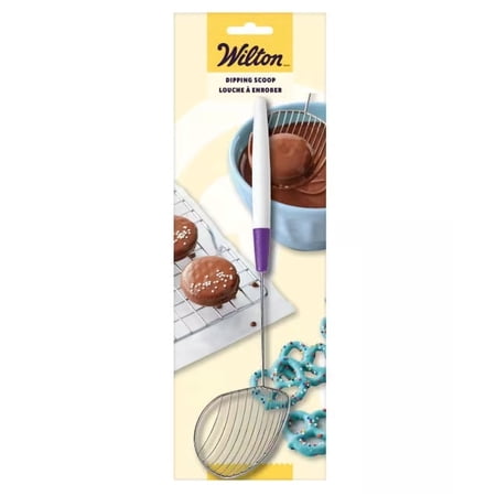Wilton Candy Making Tools Stainless Steel Multifunctional Candy Dipping Scoop, Silver - 1 pcs