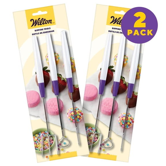 Wilton Candy Melts Dipping Tool Set 3-Piece Set of 2 Candy Making Tools for Chocolate Dipping