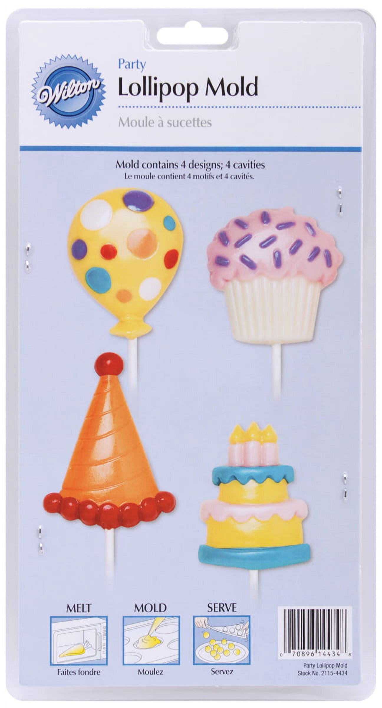 Wilton Candy Melts Candy Mold Set, Party Pack 8 Ct. - Mia Cake House