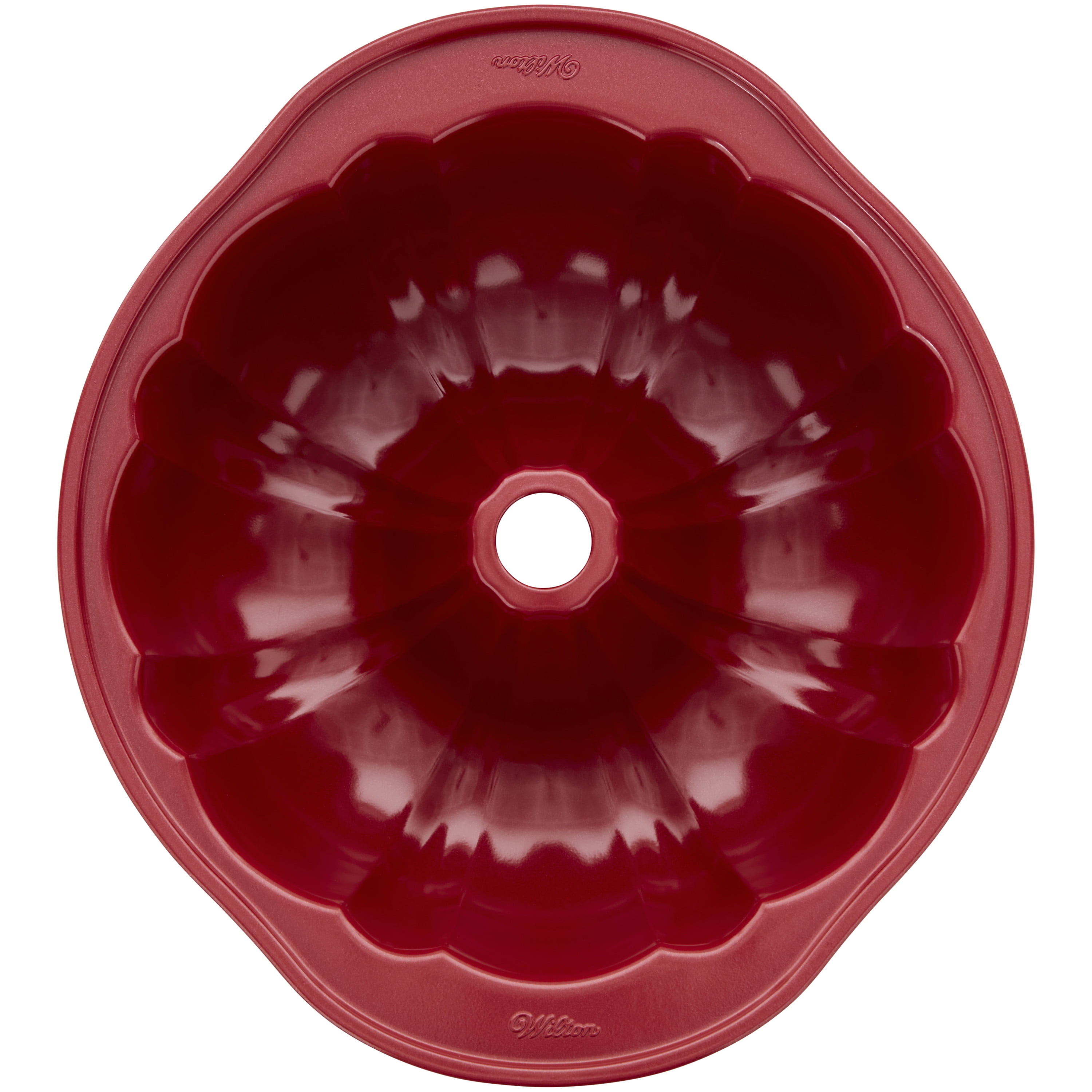 Red Heart-Shaped Non-Stick Fluted Tube Pan, 8-Inch - Wilton
