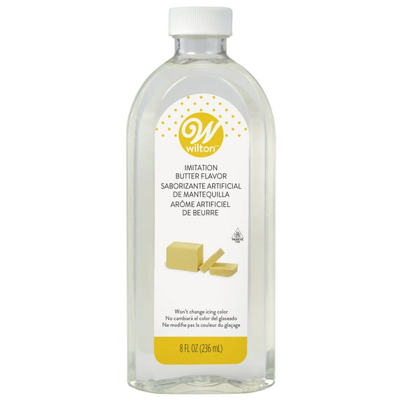 Wilton Clear Imitation Butter Baking and Flavoring Extract, 8 oz.