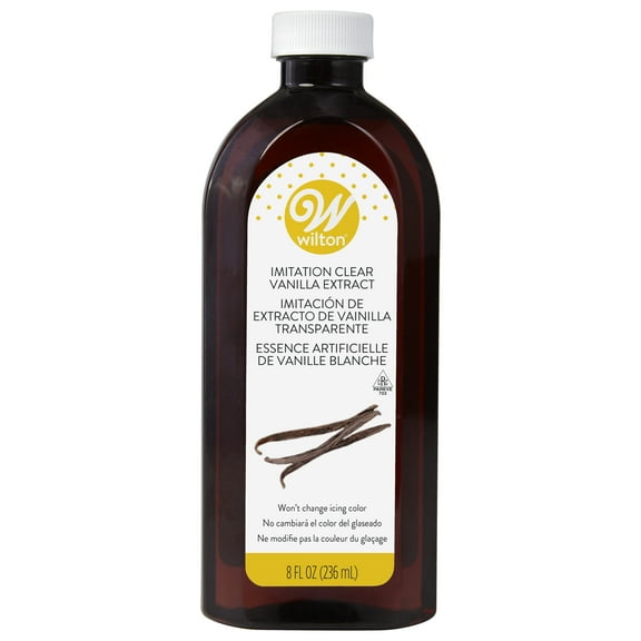 Wilton Clear Imitation Vanilla Baking and Flavoring Extract, 8 oz.