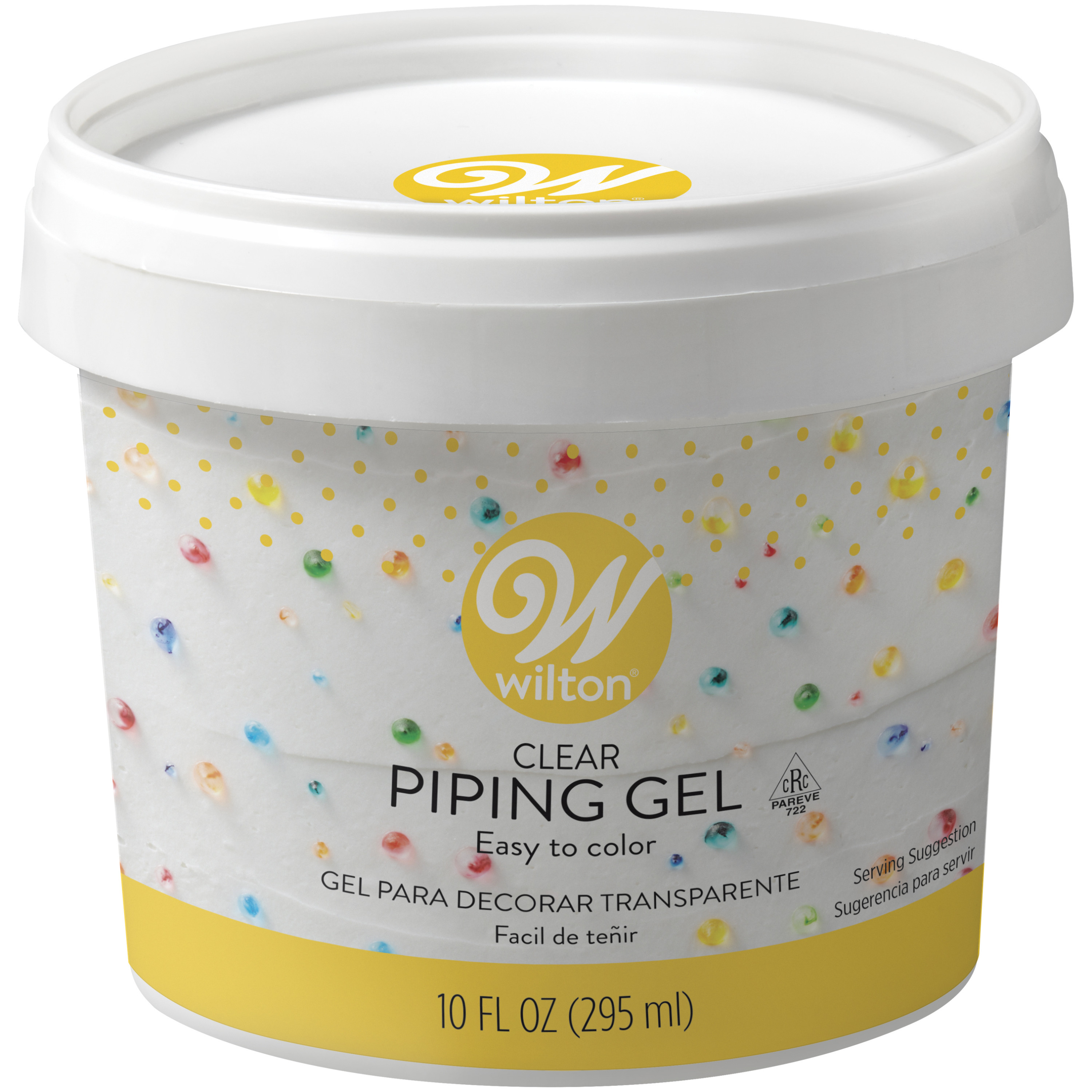 Wilton Clear Piping Gel, Edible Adhesive for Fondant and Gum Paste Decorations, 10 oz., Unflavored - image 1 of 5