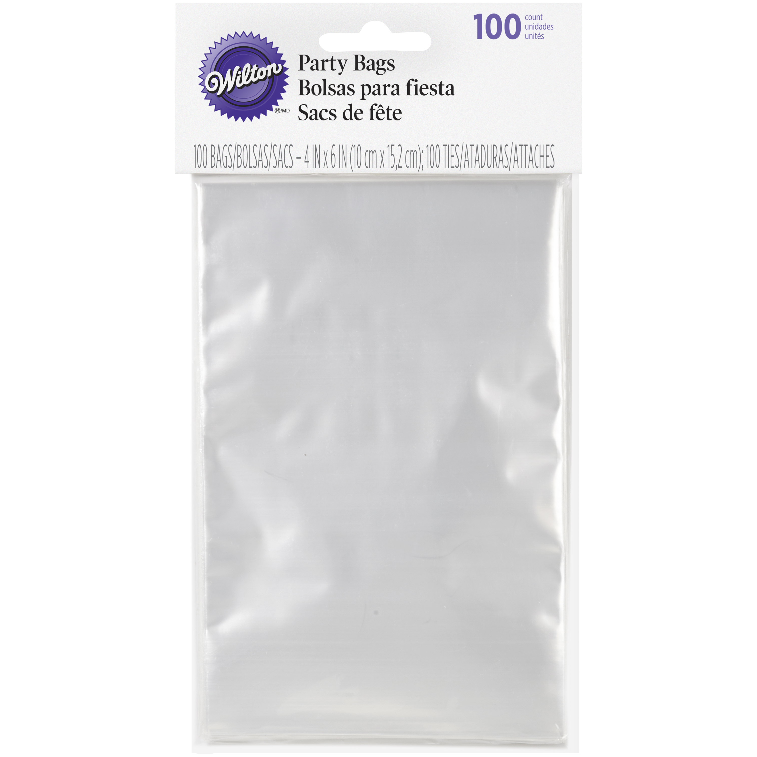 Wilton Clear Treat Bags, 100-Count - image 1 of 2