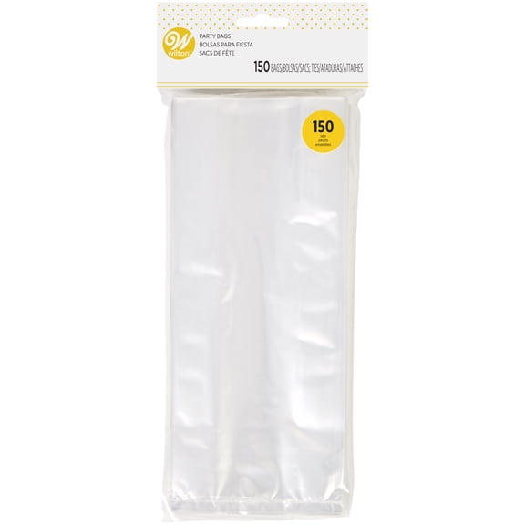 Wilton Clear Treat Bags for Party Favors and Gift Wrap, 150-Count