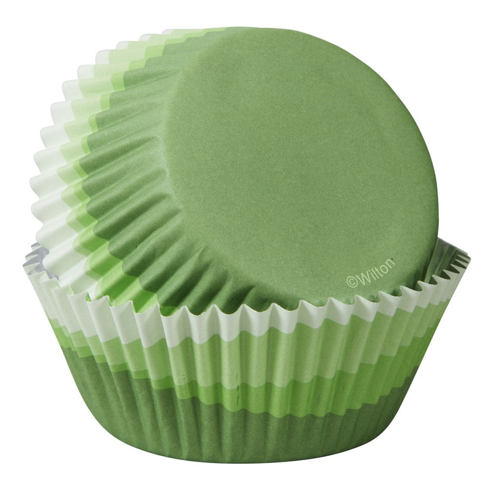 Wilton ColorCup Standard Baking Cups, 36Pack, Green Ombre