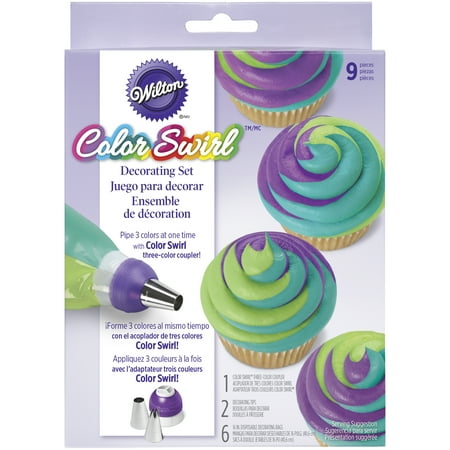Wilton ColorSwirl 3-Color Coupler Decorating Kit, 9 pc price history and forecast - Wilton 2104-7072