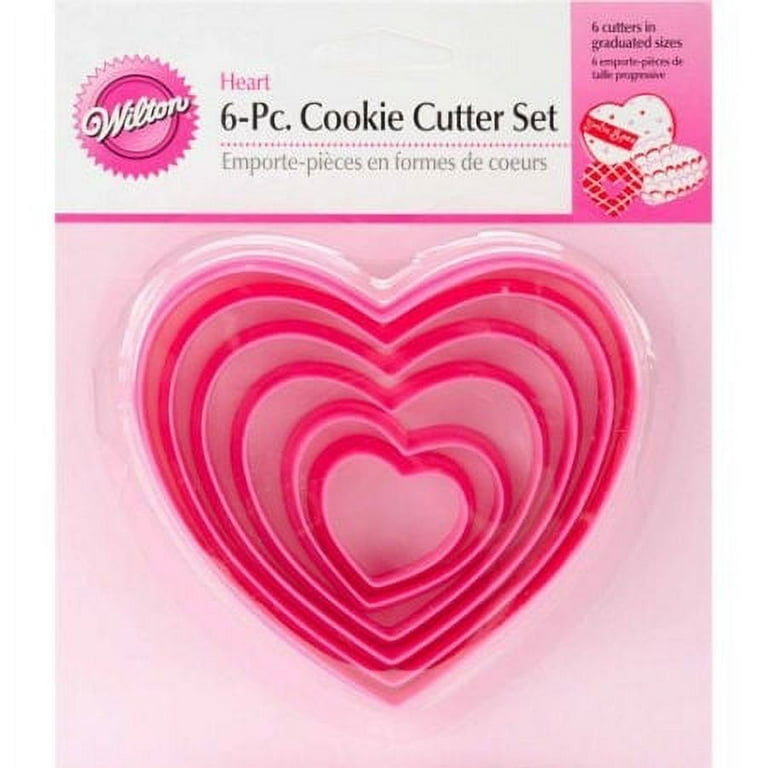 Wilton Nesting Plastic Cookie Cutter Set 6/Pkg-Hearts