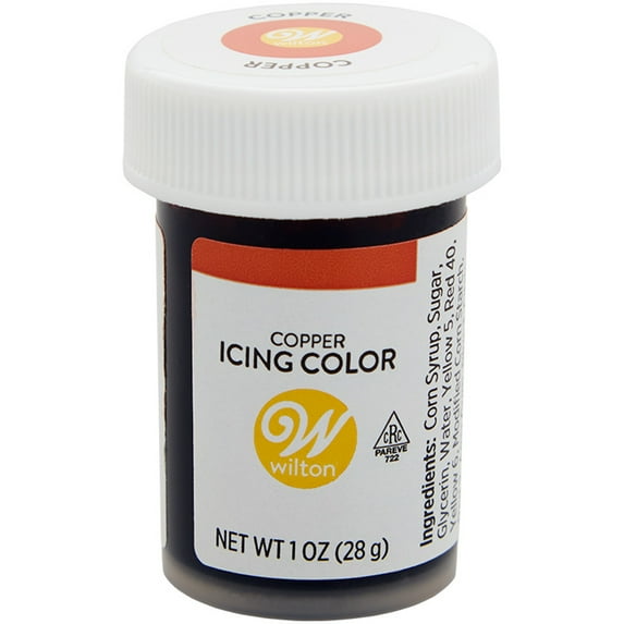 Wilton Copper Food Coloring Edible Gel for Baking & Cake Decorating No Taste 1 oz.