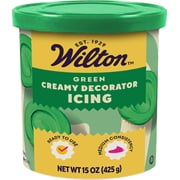 Wilton Creamy Decorator Icing, Green, Vanilla Flavored 15oz.