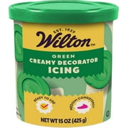 Wilton Creamy Decorator Icing, Green, Vanilla Flavored 15oz.