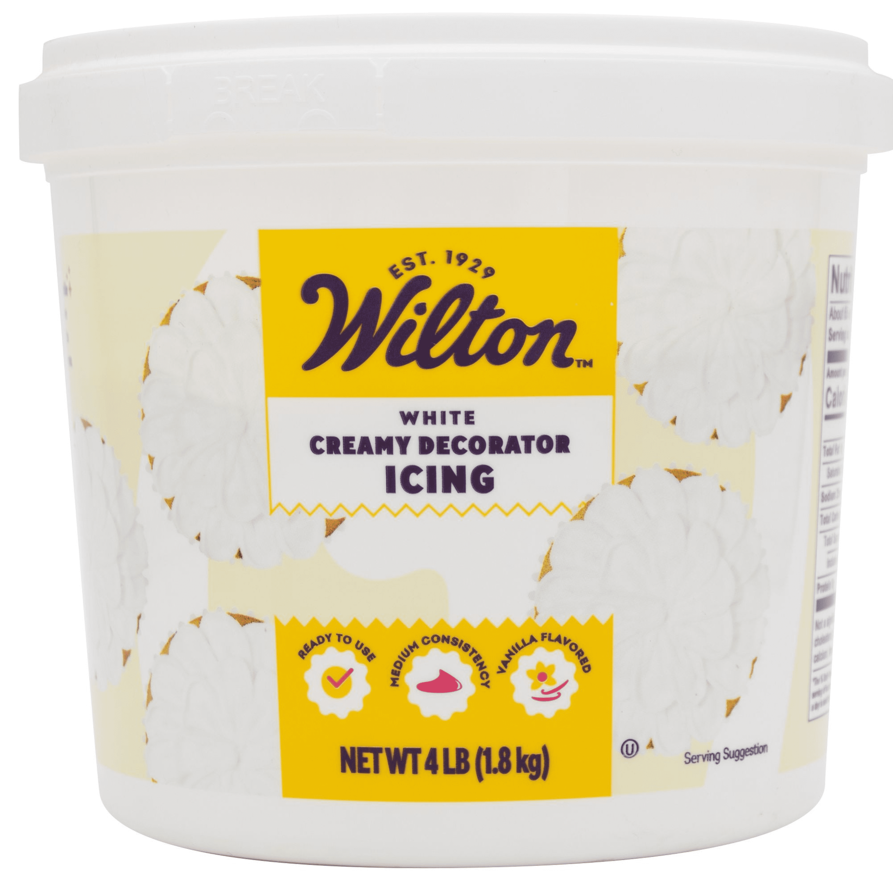 Wilton Creamy White Decorator Icing Vanilla-Flavored 4 lb.