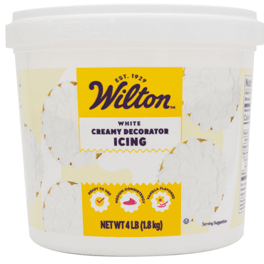 Wilton Creamy White Decorator Cake Frosting, Vanilla Flavored, 4 lb.