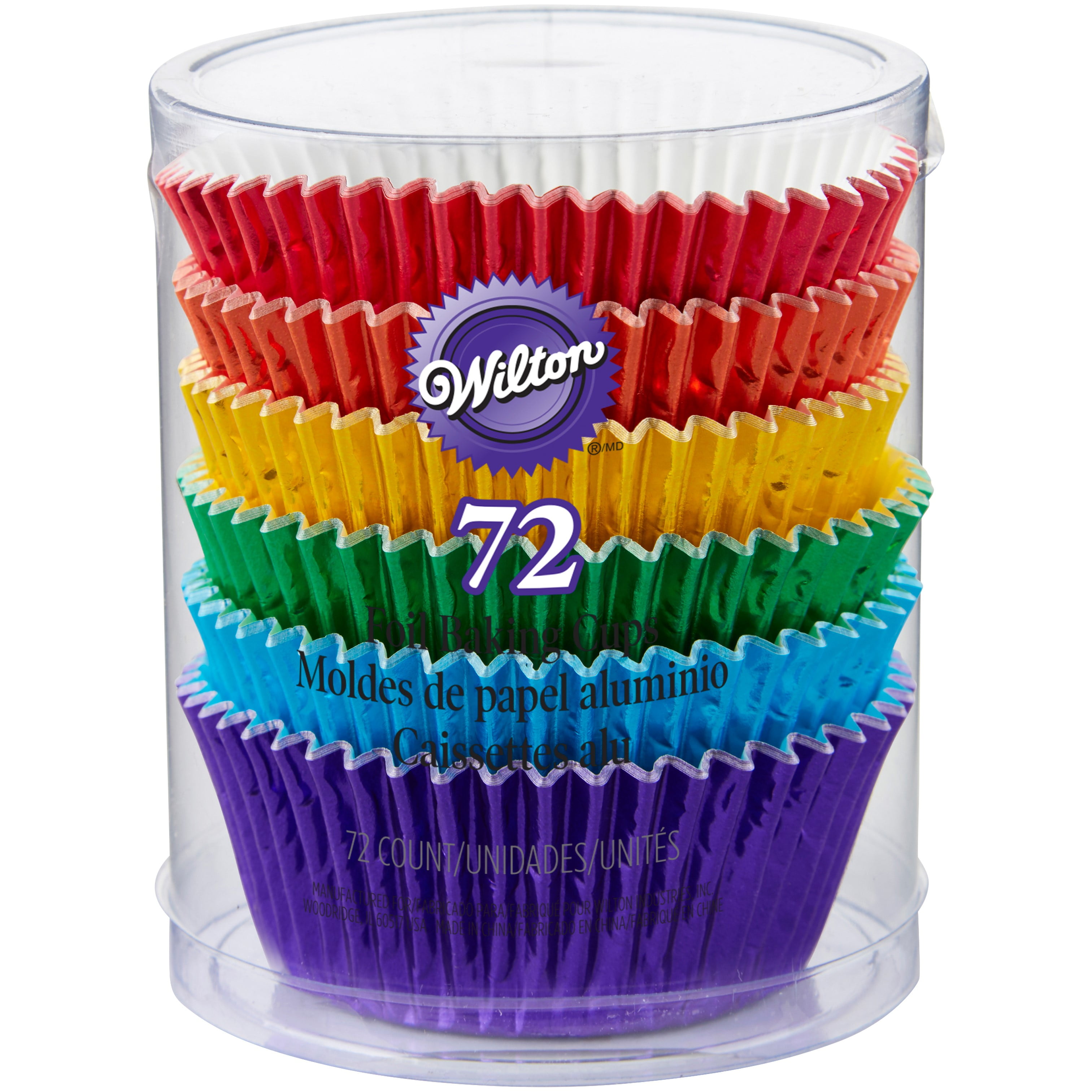 Wilton Cupcake Liners, Rainbow, 72 Ct