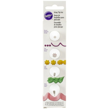 Wilton Decorating Tip Set, Nested Round, Star, Leaf & Petal 4 ct. price history and forecast - Wilton