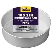 Wilton Aluminum Round Pan 10x3 Ideal for Layer Cakes & Cinnamon Rolls