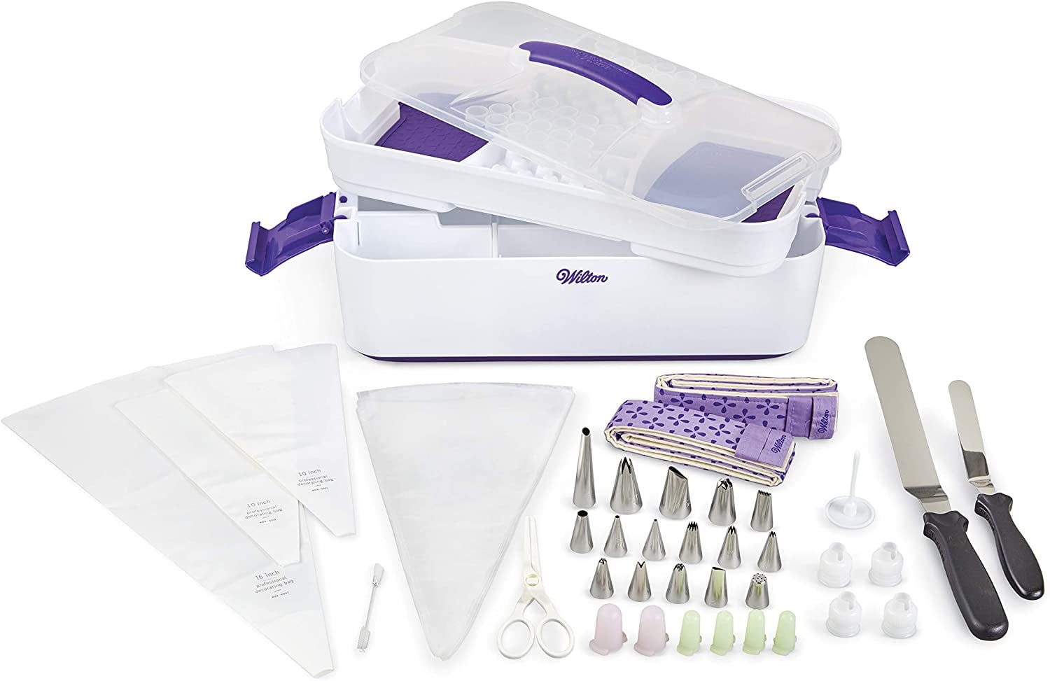 48-Piece Cake Decorating Set with Storage Caddy
