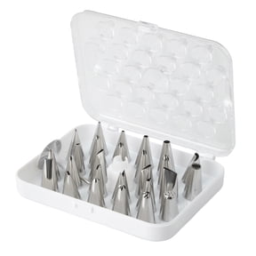 Wilton Deluxe Decorating Tip Set, 29-Piece, Stainless Steel and Plastic