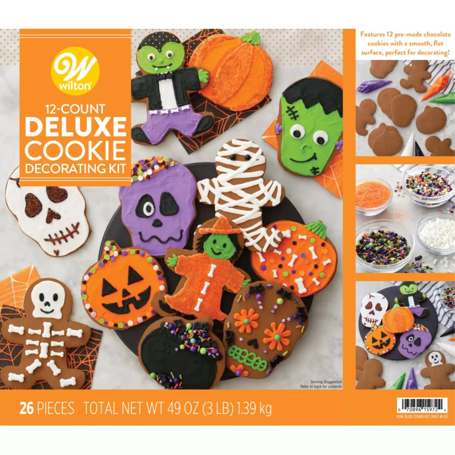 Wilton Deluxe Halloween Cookie Decorating Kit (12 Count) - Walmart.com
