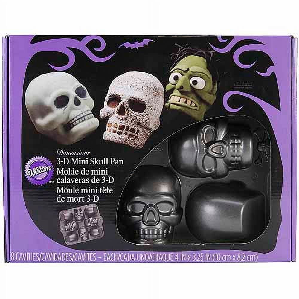 Skull Wilton Cake Pan/day of the Dead Cake Pan/halloween Skull Cake Pan/skull  Pan With Flutes/pan With Egg Balls and Worms. 