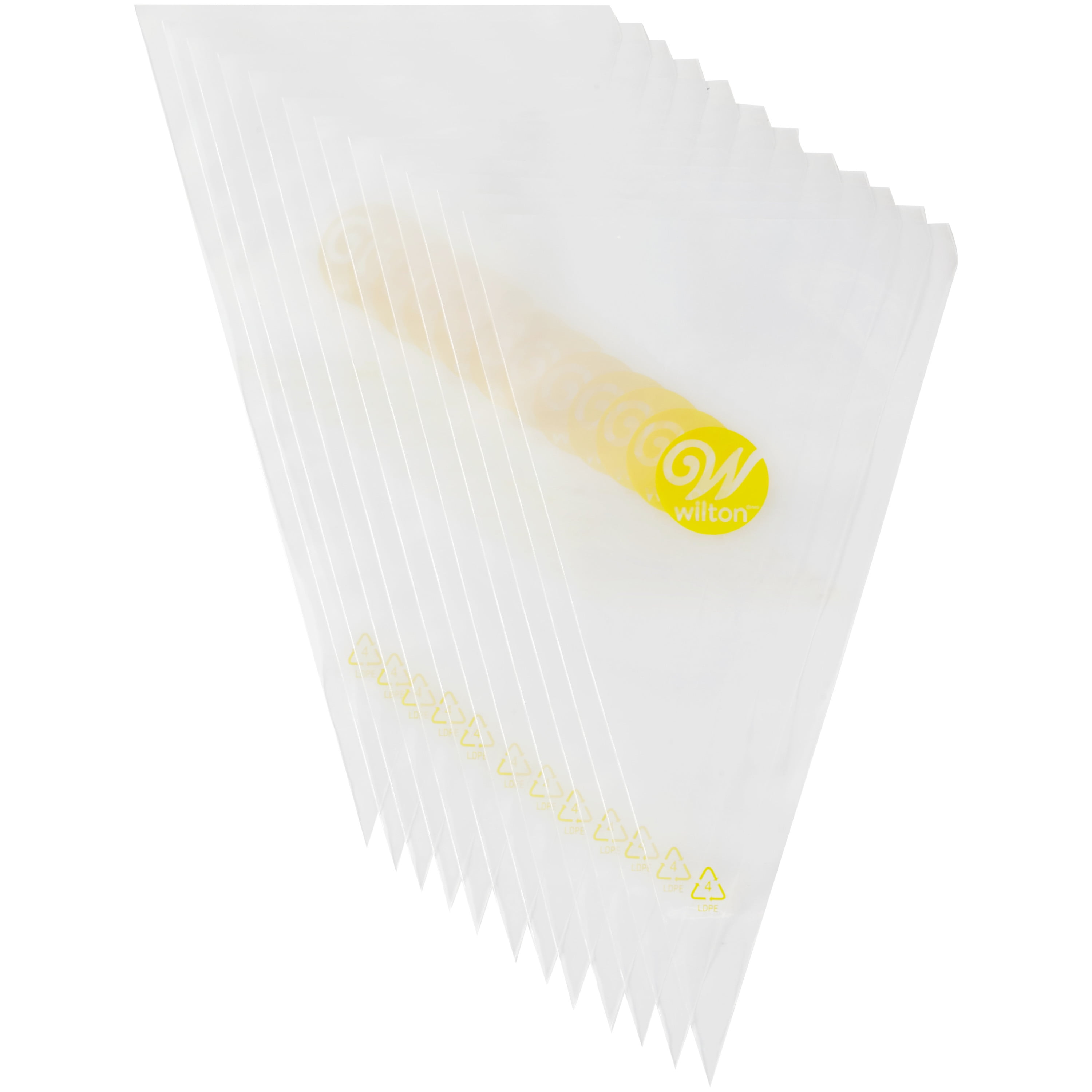 Wilton Disposable Candy Piping Bags 12 Count Plastic Walmart