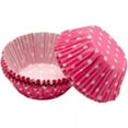 Wilton Dotted Cupcake Liners, Pink, 75 Ct